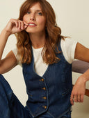 Denim gilet playa denim