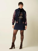 Donker blauwe baseball jacket billie