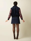 Donker blauwe baseball jacket billie