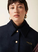 Donker blauwe baseball jacket billie
