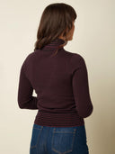 Gestreepte rollneck top sere