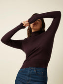 Gestreepte rollneck top sere