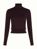 Gestreepte rollneck top sere