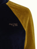 donkerblauw vest lila