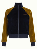 donkerblauw vest lila