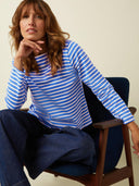 Blauw gestreept shirt britney stripe
