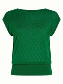 Groen gebreide top lina