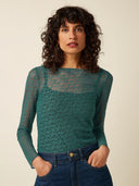 Groene lace longsleeve ria