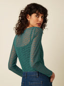 Groene lace longsleeve ria