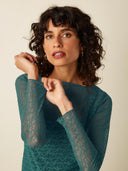 Groene lace longsleeve ria