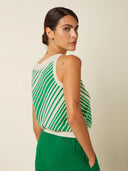 Groen gestreepte top nicky