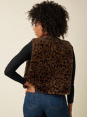 Luipaardprint gilet viva billy