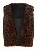 Luipaardprint gilet viva billy