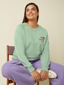 Groene sweater febe peachy