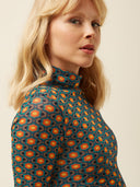 multi gekleurde top duper mesh