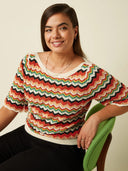 Multigekleurde top ivy