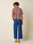 Rode blouse met korte mouw elsie