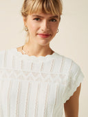 Off-white ajour top liora