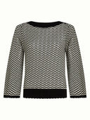 Zwart wit gestreepte top Audrey