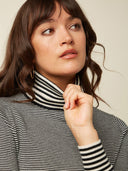 Gestreepte rollneck top sere