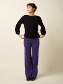 Zwarte top erin farfalle