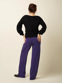 Zwarte top erin farfalle
