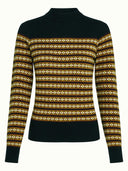Zwarte knit met turtleneck agnes