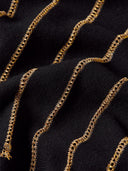 Zwarte knit met goudlurex joy