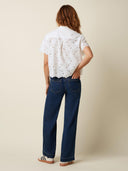 Witte broderie blouse evelina brava