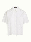 Witte broderie blouse evelina brava