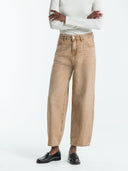 Beige balloon jeans leila