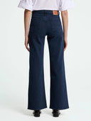 Donkerblauwe flared broek jane 33