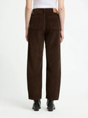 Bruine corduroy broek leila