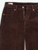 Bruine corduroy broek leila