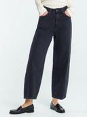 Zwarte barrel jeans leila