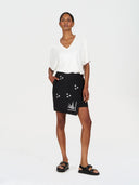 Wit modal t-shirt dhalia