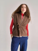 Beige reversible gilet georgie