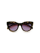 Gemêleerde cateye zonnebril louise dark tortoise