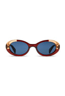 Zonnebril ana burgundy coral