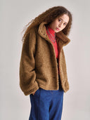 Camel bruine teddy jacket isobel