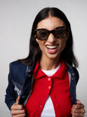 Tortoise zonnebril luna havana