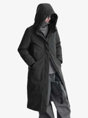 Donkergroene waterproof parka mishima