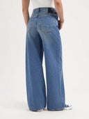 Francis super wide jeans rosebowl blue lengte 34
