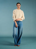 Francis super wide jeans rosebowl blue lengte 34