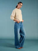 Francis super wide jeans rosebowl blue lengte 34