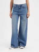 Francis super wide jeans rosebowl blue lengte 34