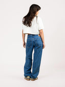 Blauwe jeans ruby relaxed marble blue