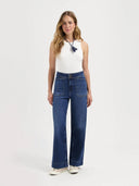 Farrah worker faded blue lengte 32