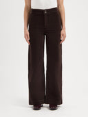 Donkerbruine corduroy jeans farrah worker 32