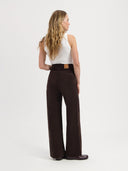 Donkerbruine corduroy jeans farrah worker 32